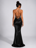 Backless Satin Dress — Night Edition