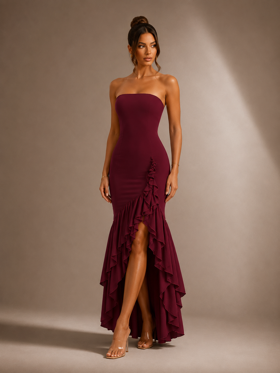 Strapless Cascade Dress — Désir