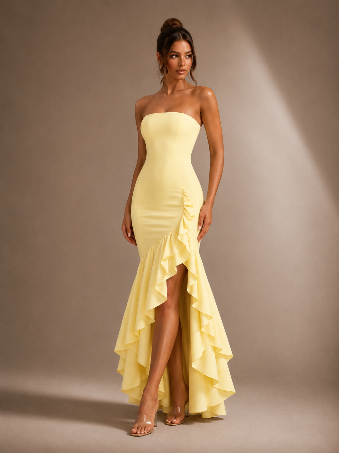 Strapless Cascade Dress — Désir