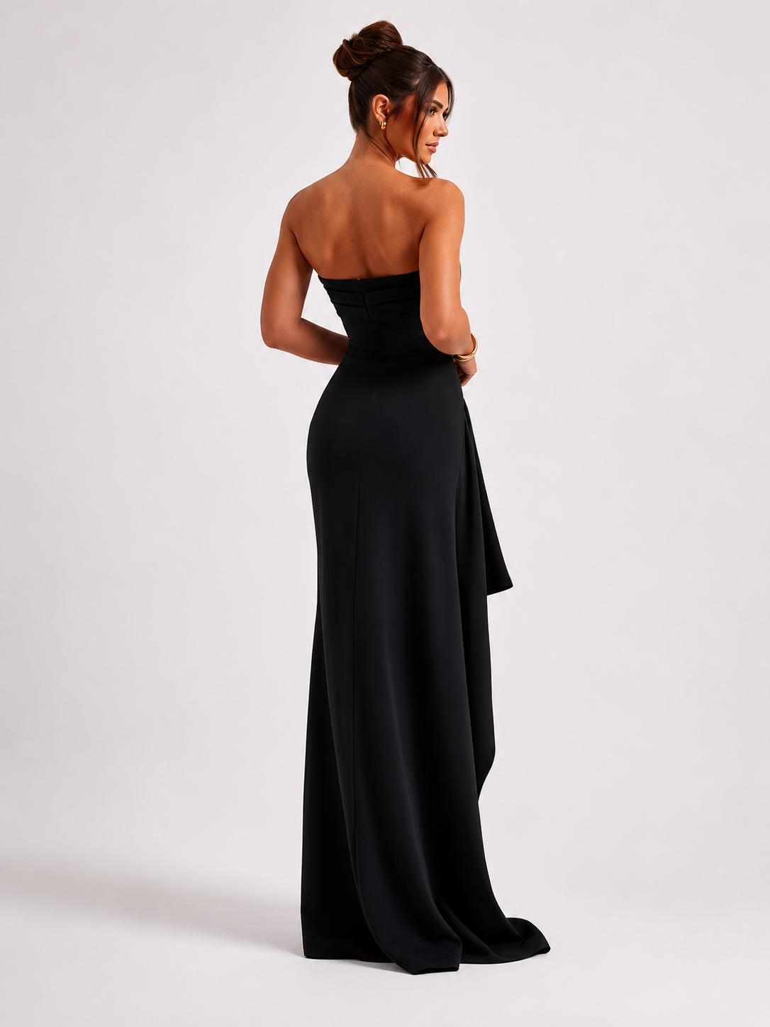 Strapless Plissé Dress — Éternelle
