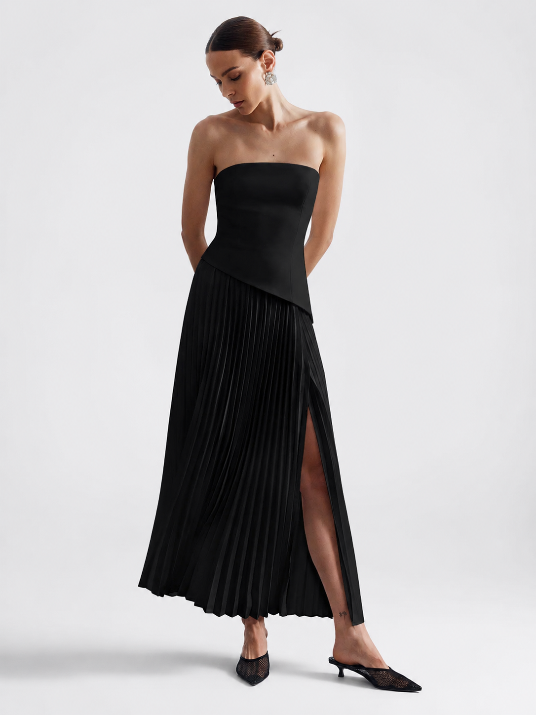 Strapless Scarf Dress — Royale