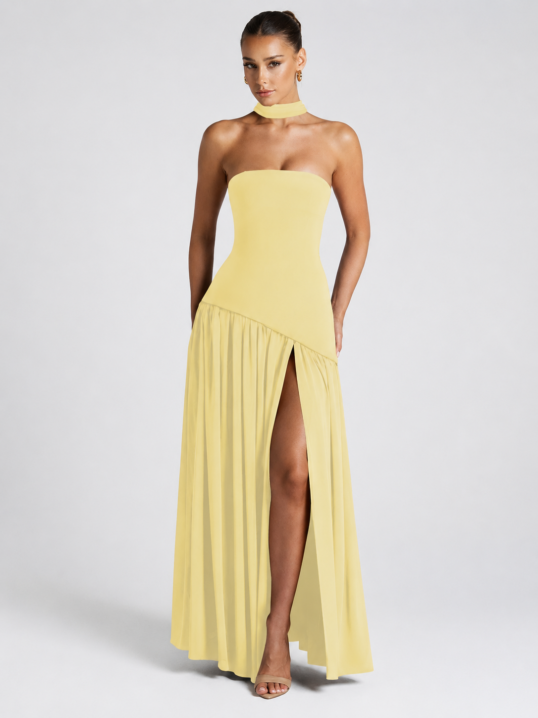 Strapless Scarf Dress — Royale