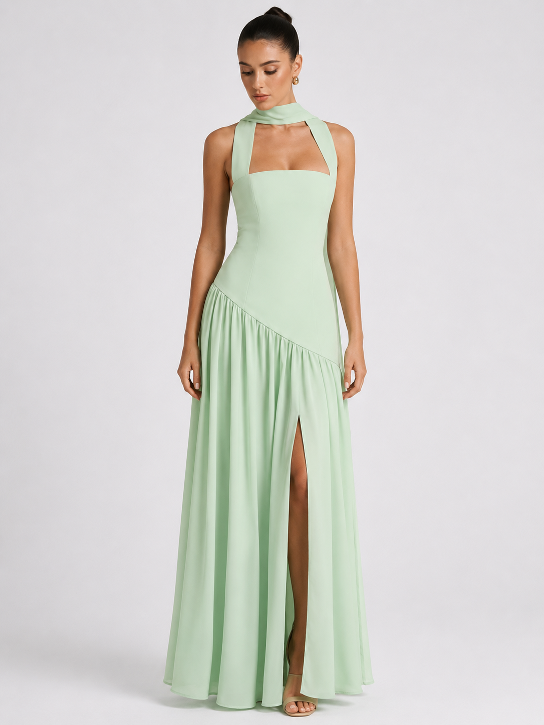 Strapless Scarf Dress — Royale