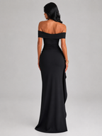Off-Shoulder Ruched Dress — Venise