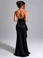 One-Shoulder Satin Dress — Audace
