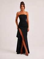 Strapless Ruched Dress — Ombre
