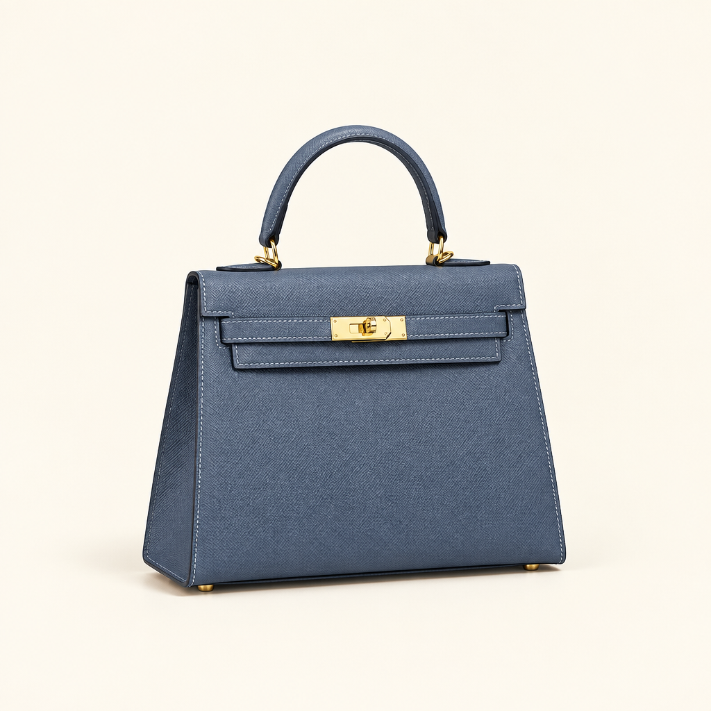 Sac ALMA Bleu ardoise — trois quarts, visuel illustratif