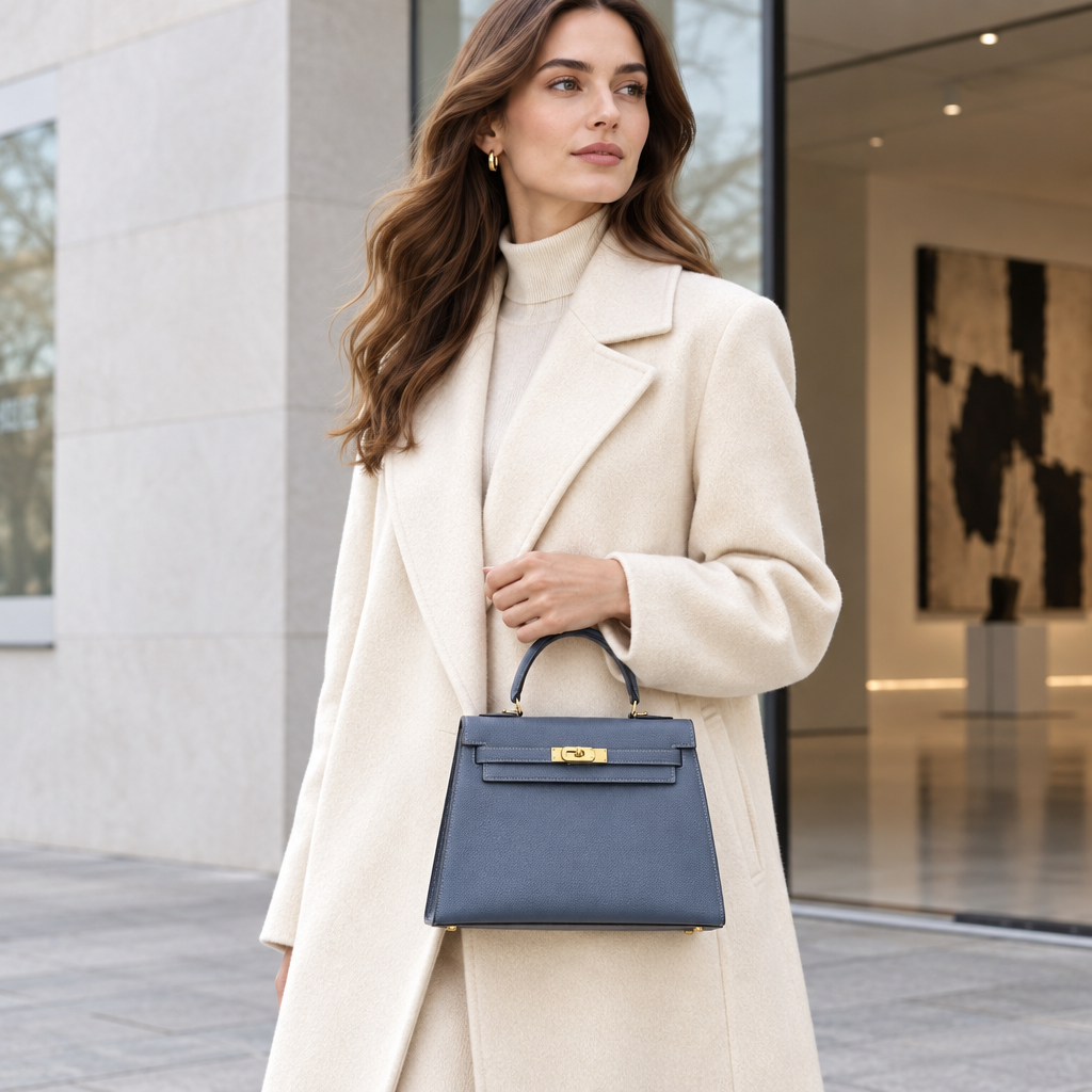 Sac ALMA Bleu ardoise — en ville, visuel illustratif