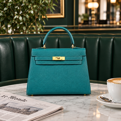 Sac ALMA Bleu canard — au café, visuel illustratif