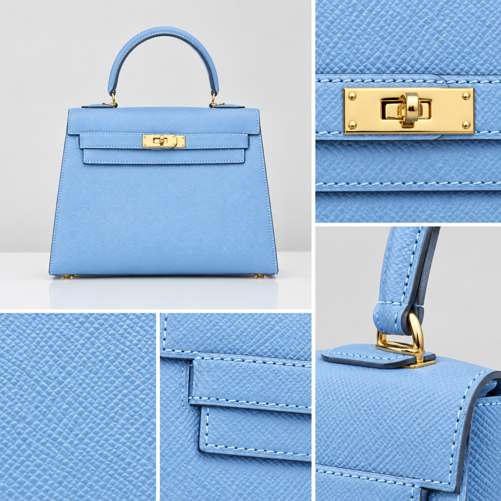 Sac ALMA Bleu ciel — détail, visuel illustratif
