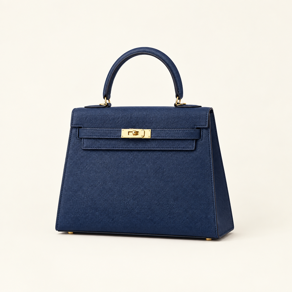 Sac ALMA bleu marine — vue trois quarts, visuel illustratif
