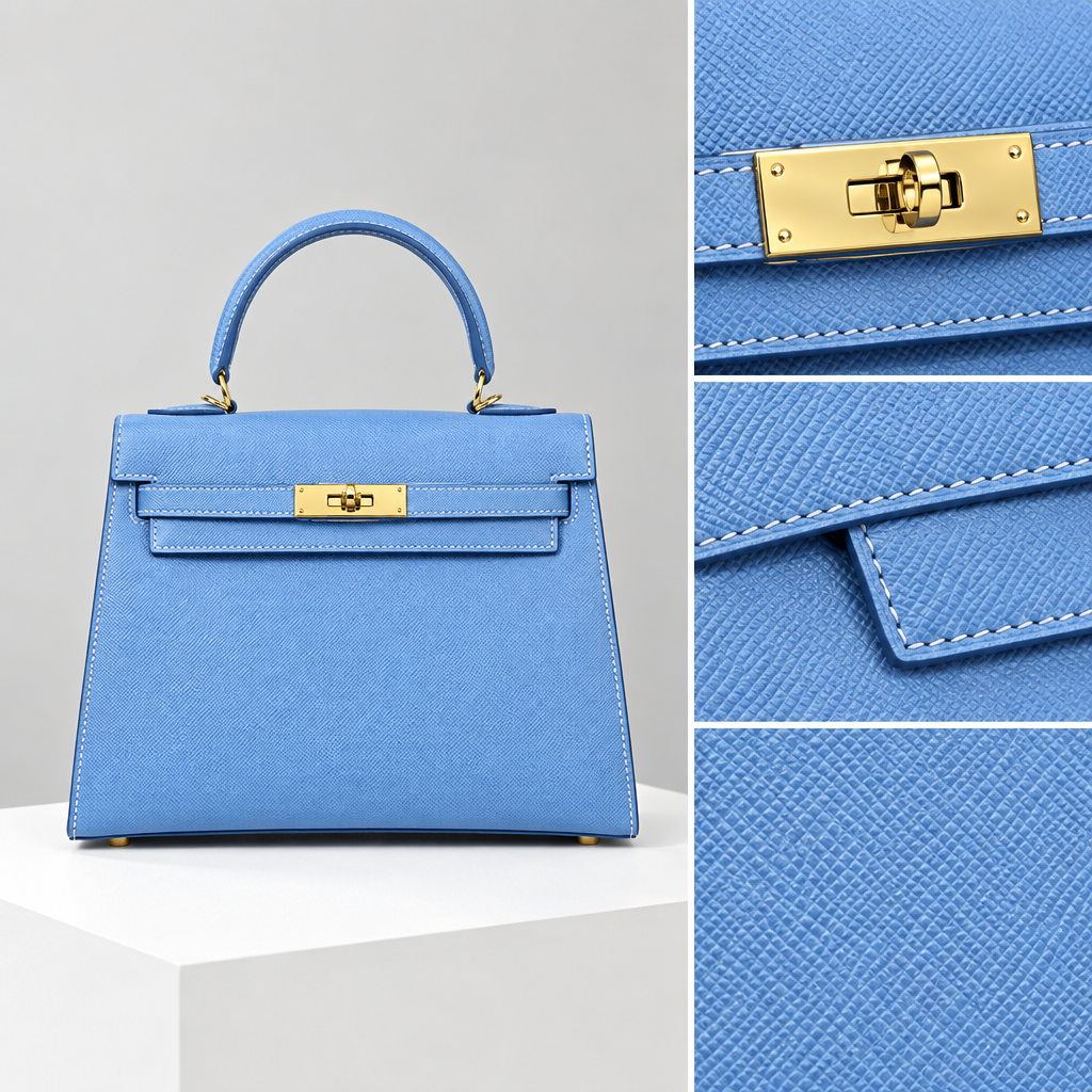 Sac ALMA Bleu pervenche — détail, visuel illustratif