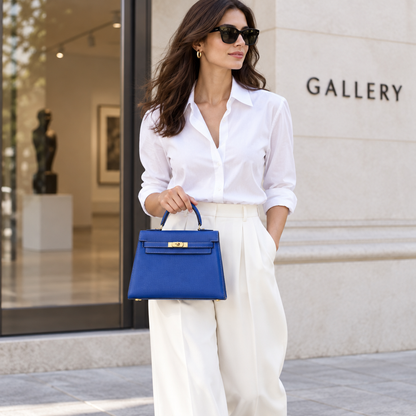 Sac ALMA Bleu roi — en ville, visuel illustratif