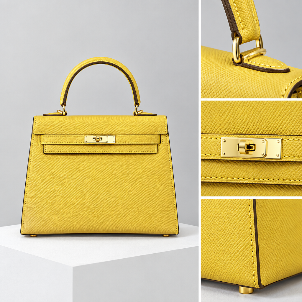 Sac ALMA Jaune — détail, visuel illustratif