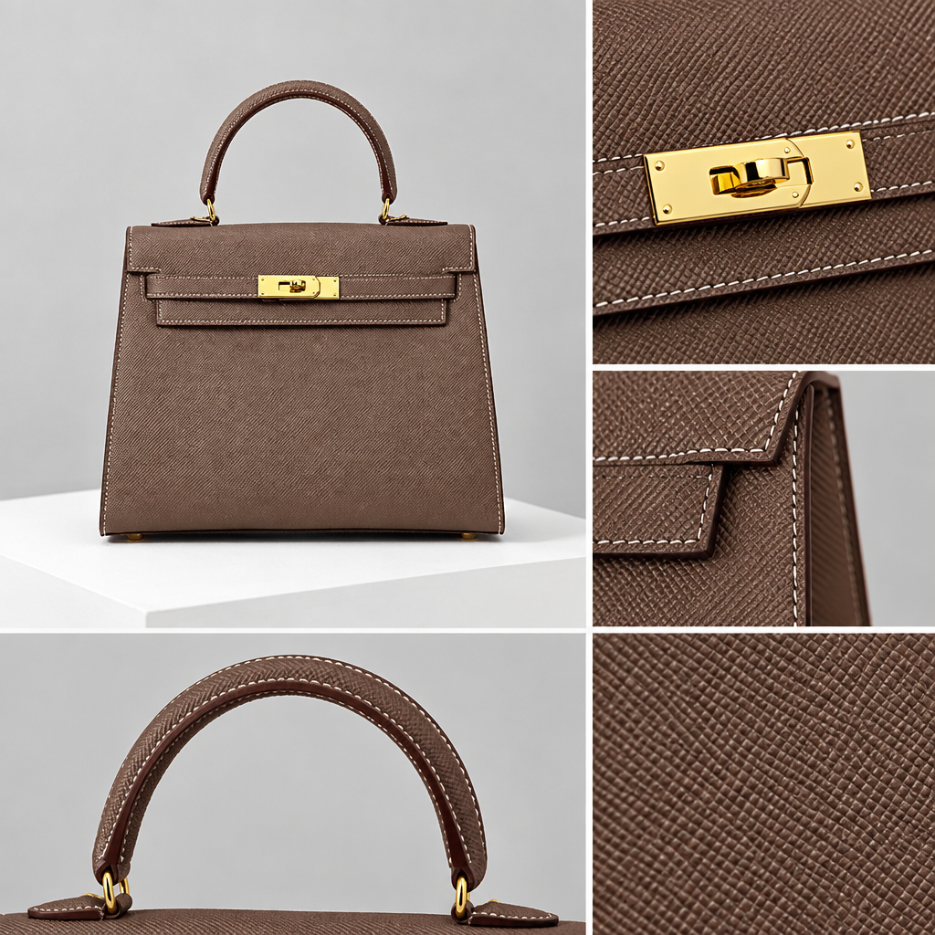 Sac ALMA Marron — détail, visuel illustratif