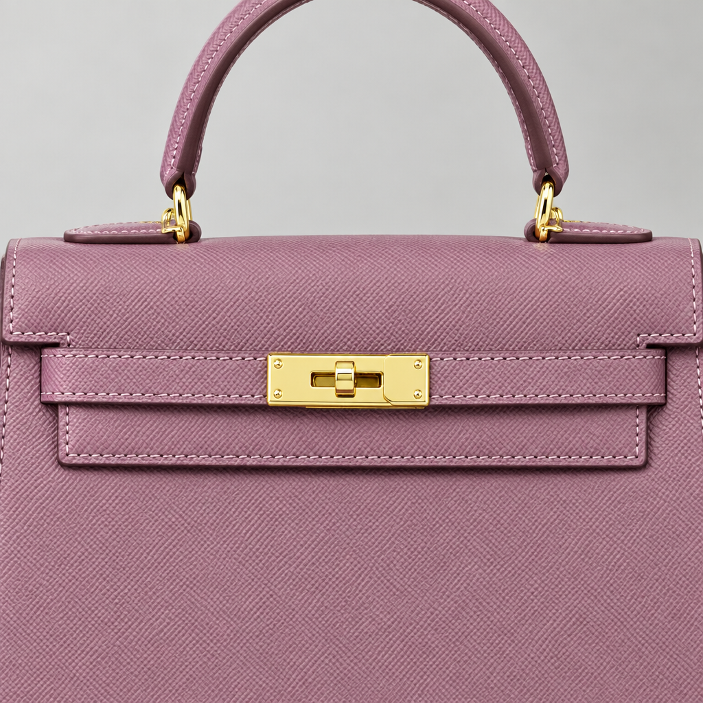 Sac ALMA Mauve — détail, visuel illustratif