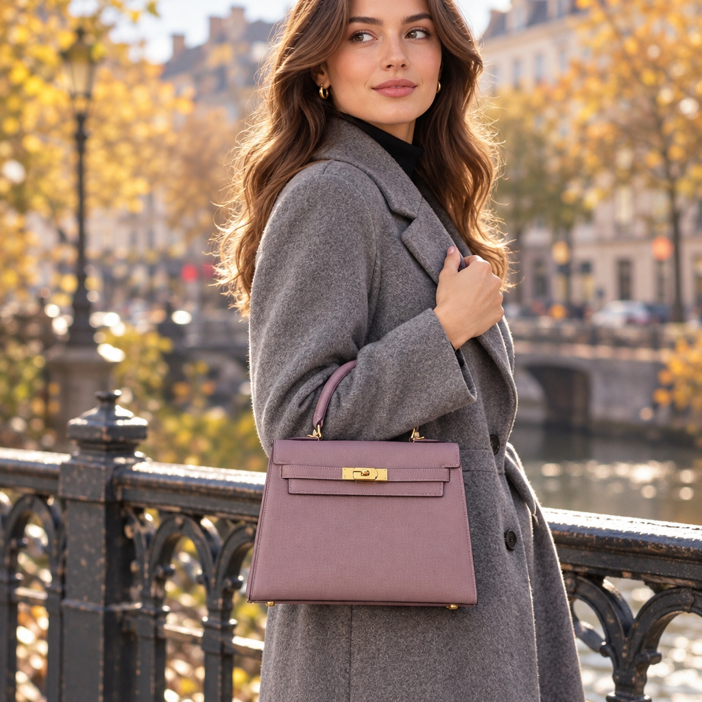 Sac ALMA Mauve — en ville, visuel illustratif