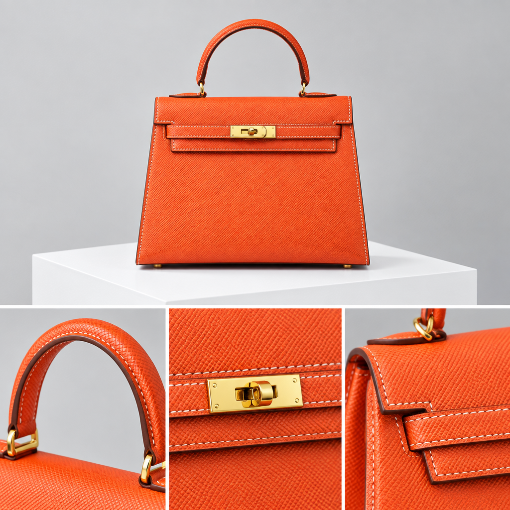 Sac ALMA Orange — détail, visuel illustratif