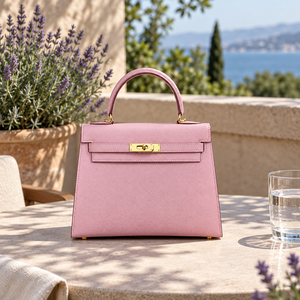 Sac ALMA Rose clair — au café, visuel illustratif