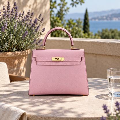 Sac ALMA Rose clair — au café, visuel illustratif