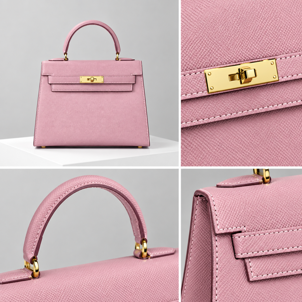 Sac ALMA Rose poudré — détail, visuel illustratif