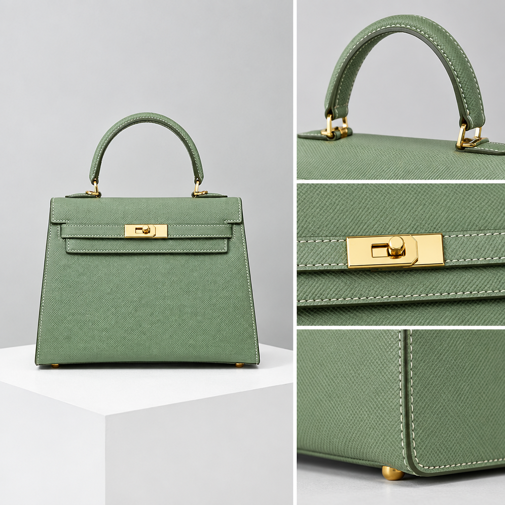 Sac ALMA Vert avocat — détail, visuel illustratif