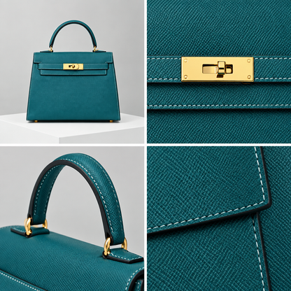 Sac ALMA Vert paon — détail, visuel illustratif