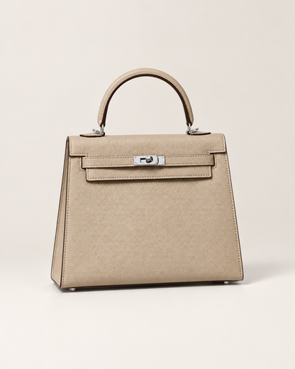 Sac structuré beige VHYLA, vue de trois quarts illustrative